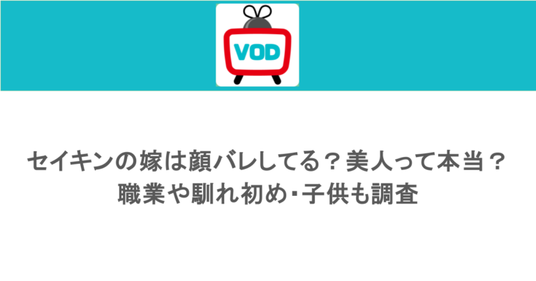 セイキンの嫁は顔バレしてる？美人って本当？職業や馴れ初め・子供も調査